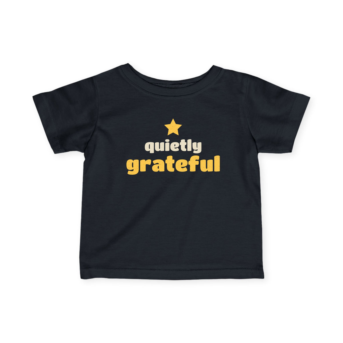 Quietly Grateful Ramadan Baby T-Shirt in Black – AdabStars