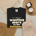 Be Like Sulayman (AS) Heavyweight Tee | Prophet Sulayman (Solomon) Gratitude Story, Qur'an 27:18-19 on the Back | AdabStars
