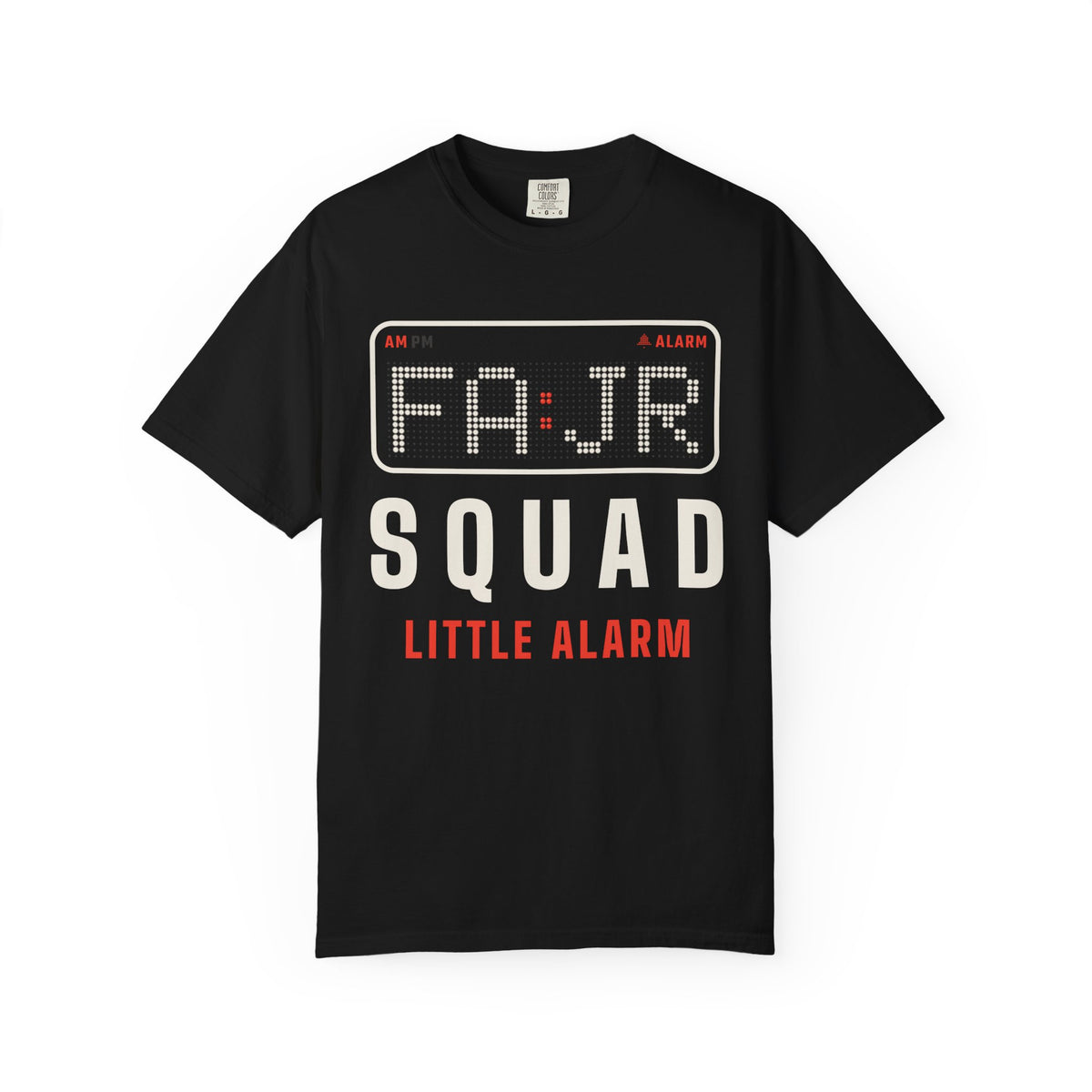 Fajr Squad: Little Alarm Islamic Heavyweight T-Shirt in Black – AdabStars