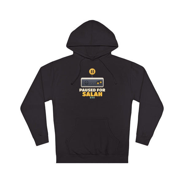 Paused for Salah Retro Pad Islamic Hoodie in Black – AdabStars