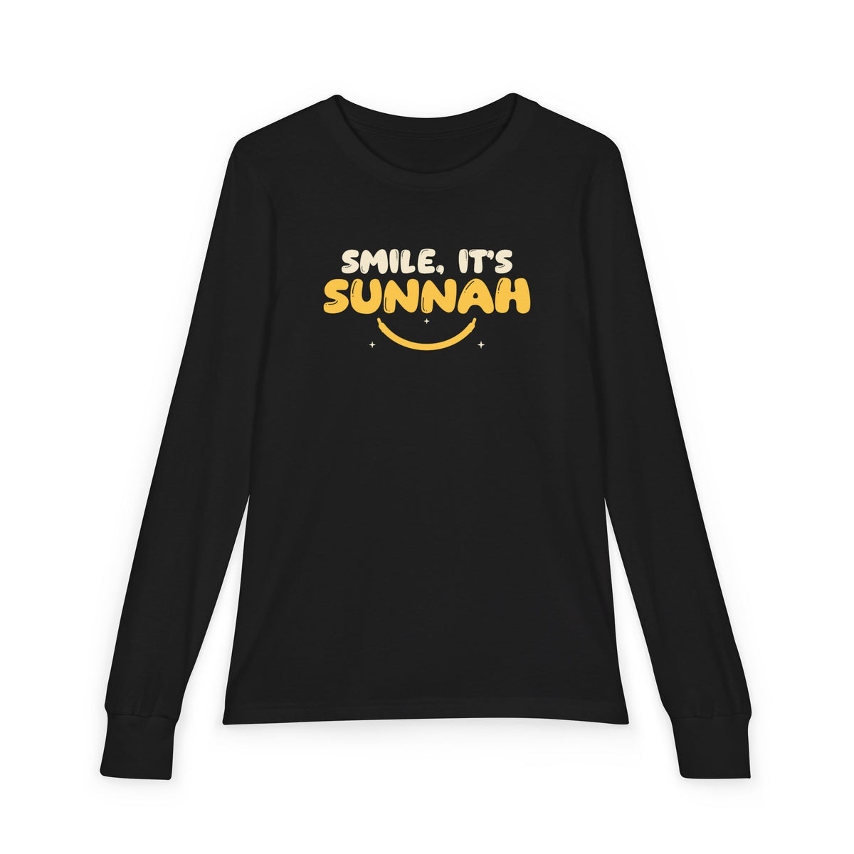 Smile It's Sunnah Islamic Kids Kids Long Sleeve Shirt in Black – AdabStars