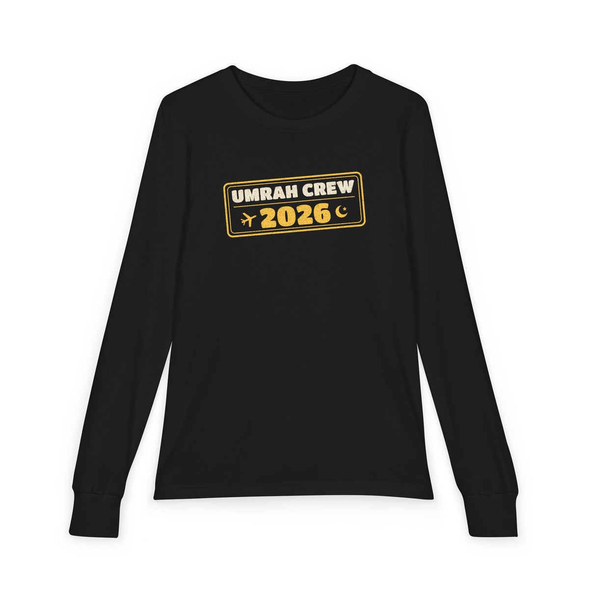 Umrah Crew 2026 Islamic Kids Long Sleeve Shirt | Winter Break Family Trip Entry Stamp Muslim | AdabStars Islamic Apparel