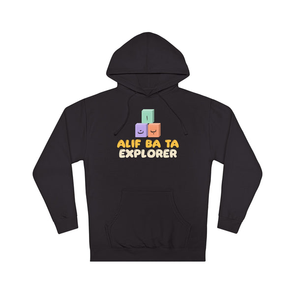 Alif Ba Ta Explorer Hoodie in Black – AdabStars