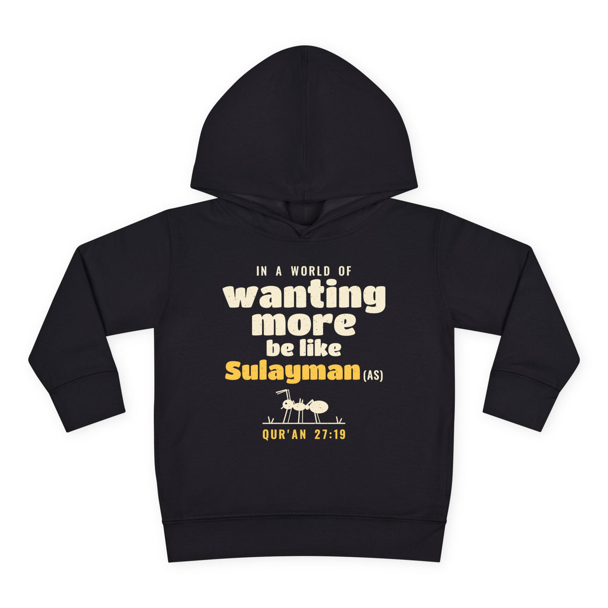 Be Like Sulayman (AS) Toddler Hoodie in Black – AdabStars