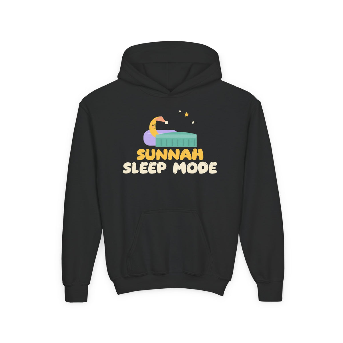Sunnah Sleep Mode Islamic Kids Hoodie in Black – AdabStars