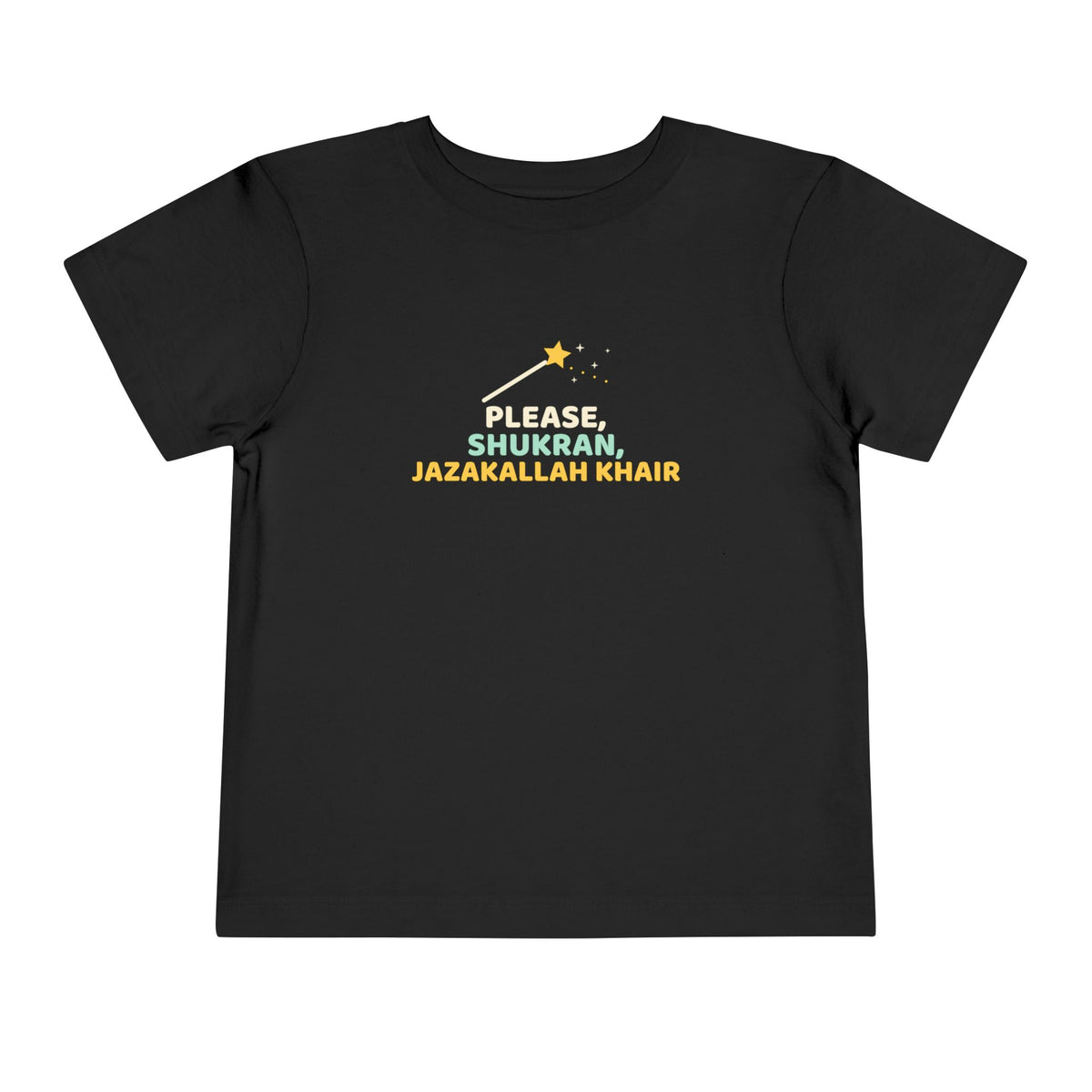 Magic Words Ramadan Toddler Tee | Adab Kids Magic Words Please Shukran Jazakallah Khair | AdabStars Islamic Kids Apparel