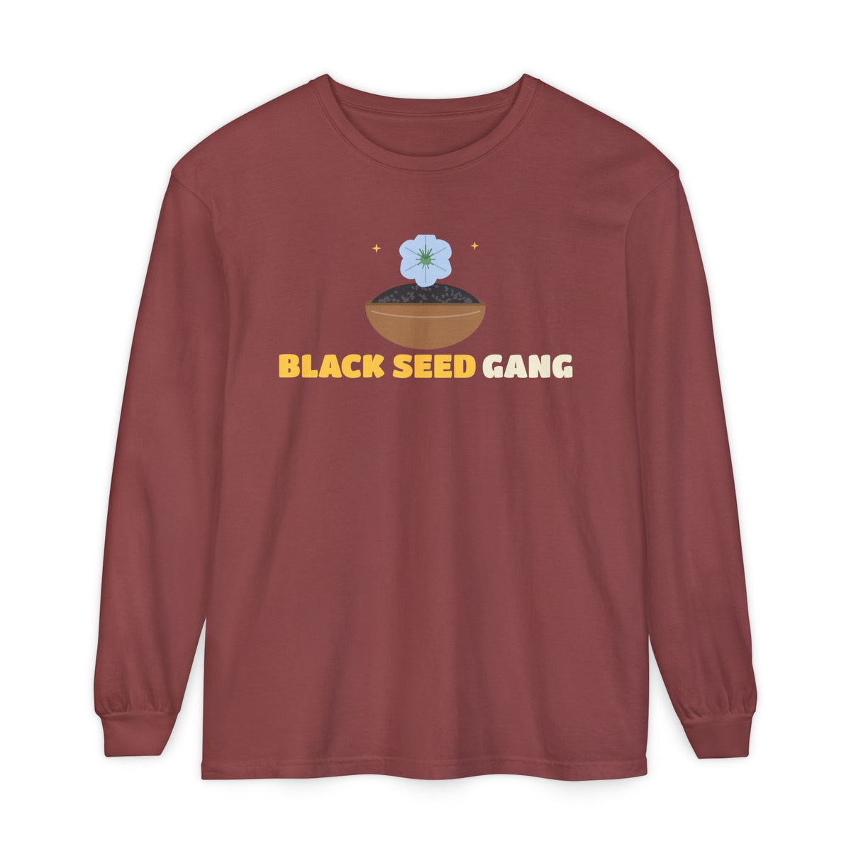 Black Seed Gang Islamic Heavyweight Long Sleeve Shirt in Brick – AdabStars