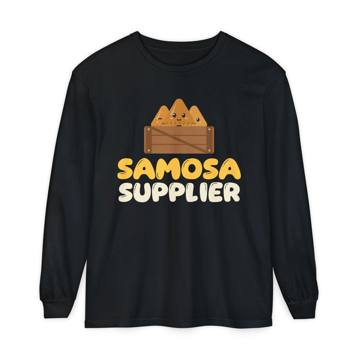 Samosa Supplier Ramadan Long Sleeve Shirt | Ramadan Iftar Funny Desi Food Family Role | AdabStars Islamic Apparel