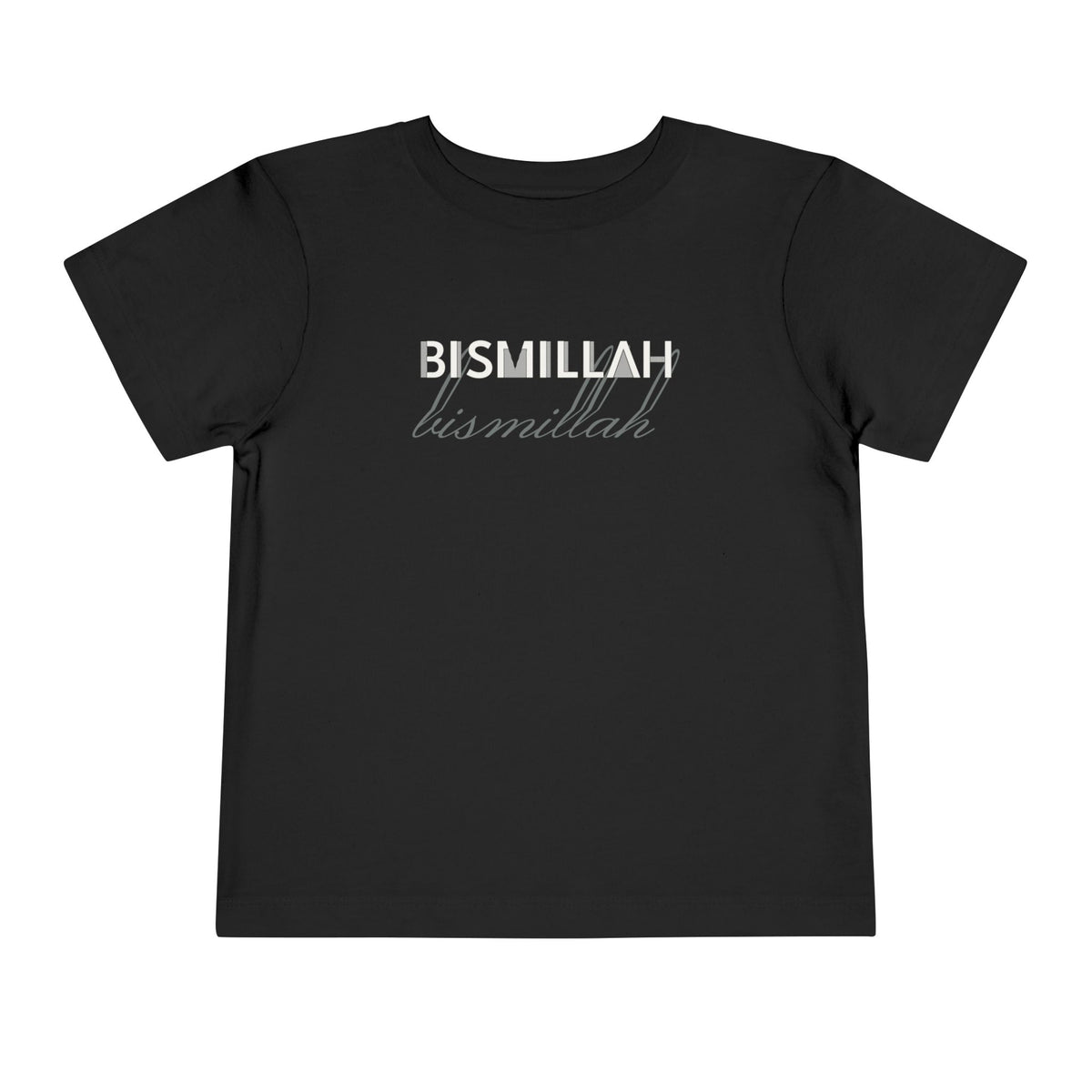 Bismillah Islamic Toddler T-Shirt in Black – AdabStars