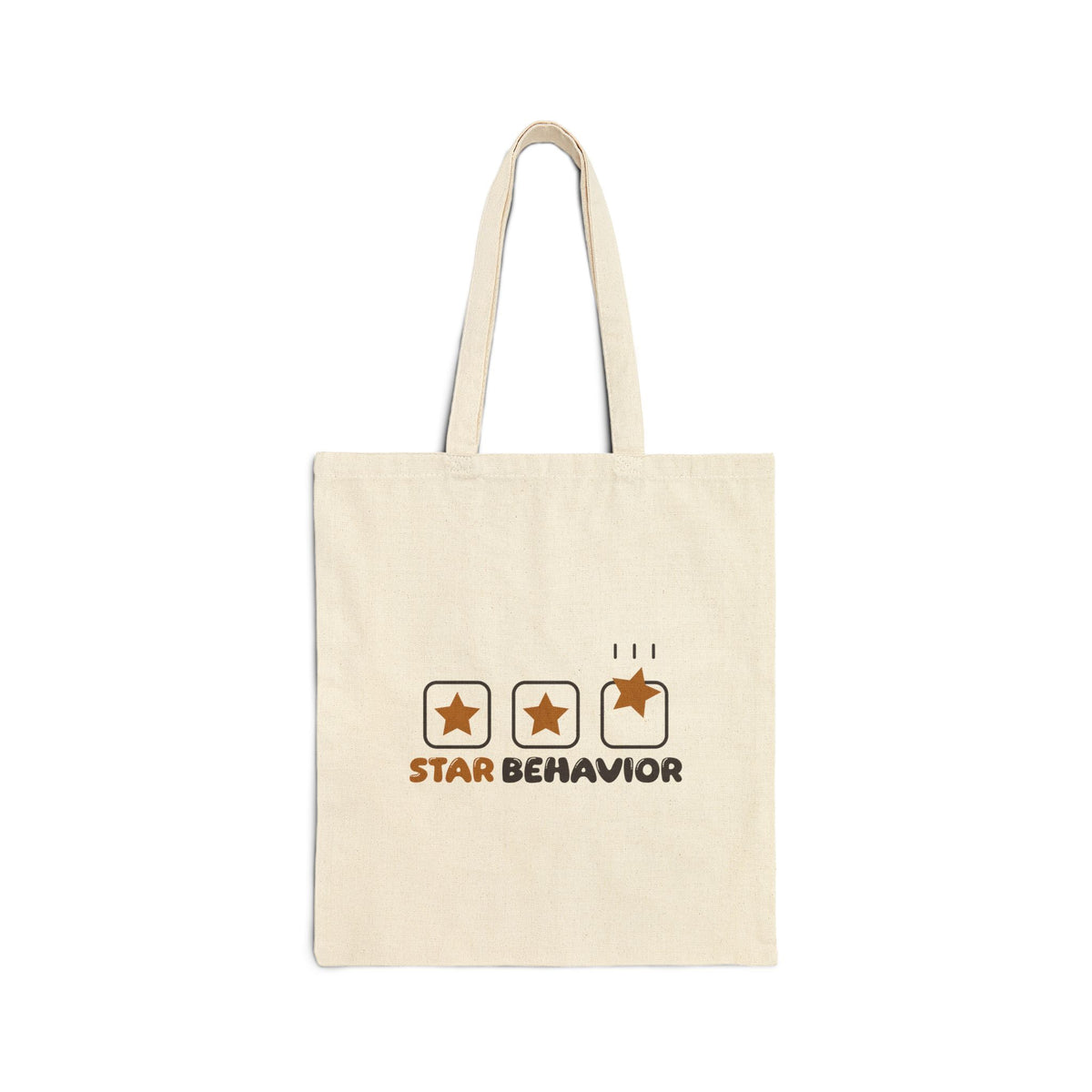 Star Behavior Canvas Tote Bag in Natural, double-sided print – AdabStars