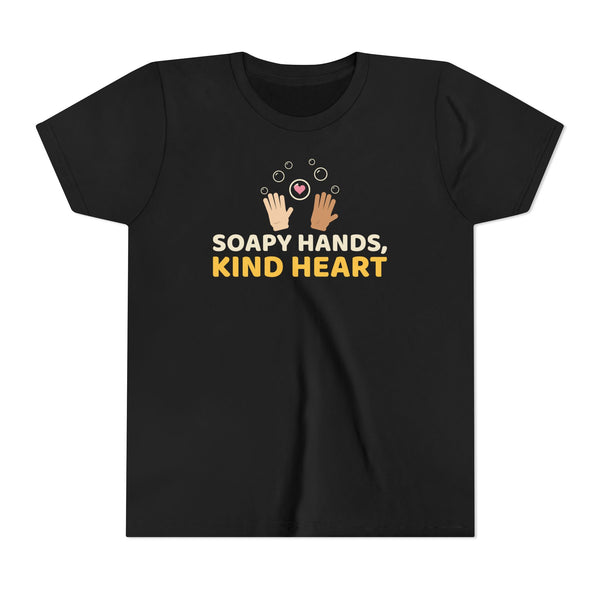 Soapy Hands Kind Heart Kids T-Shirt in Black – AdabStars