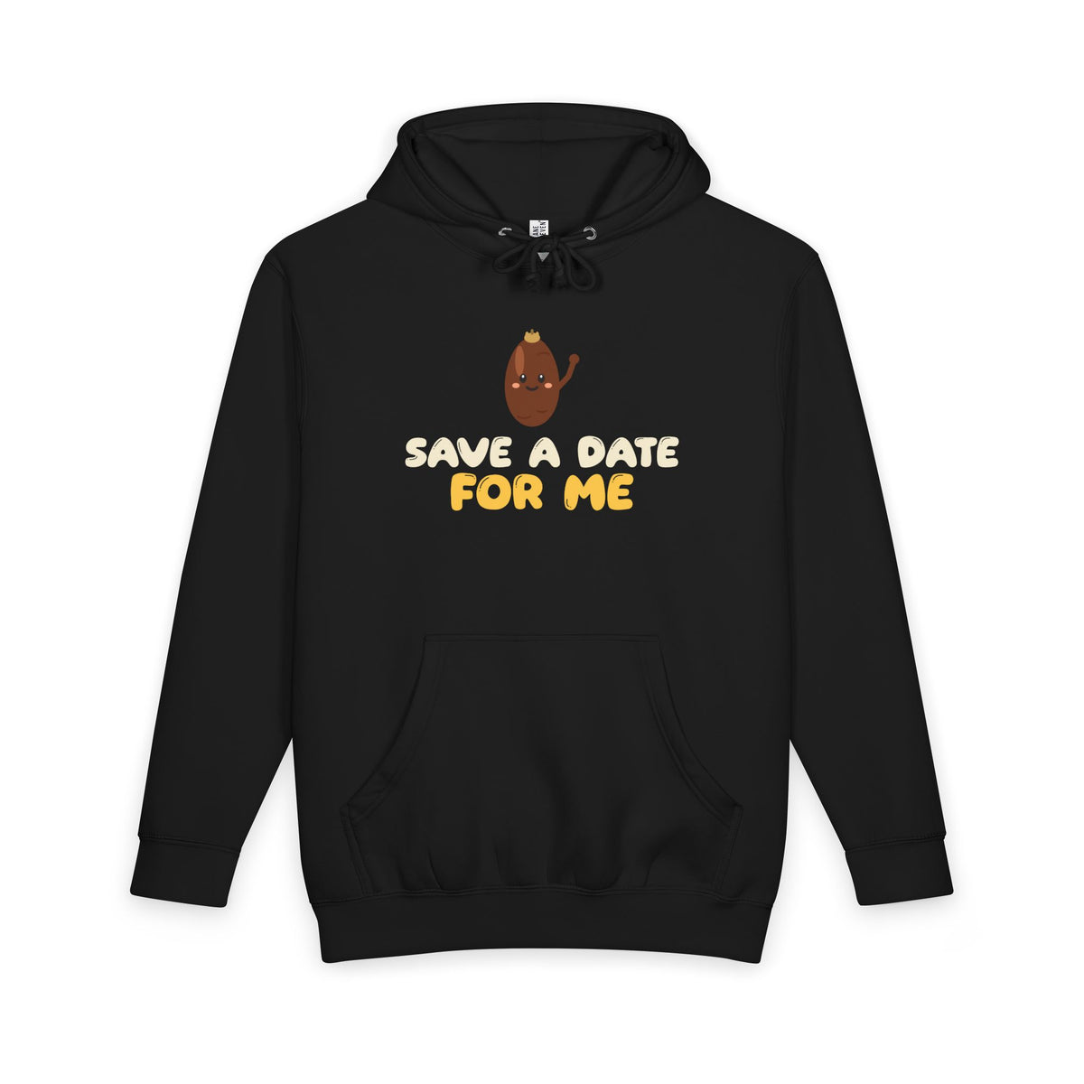 Save A Date For Me Ramadan Heavyweight Premium Heavyweight Hoodie in Black – AdabStars