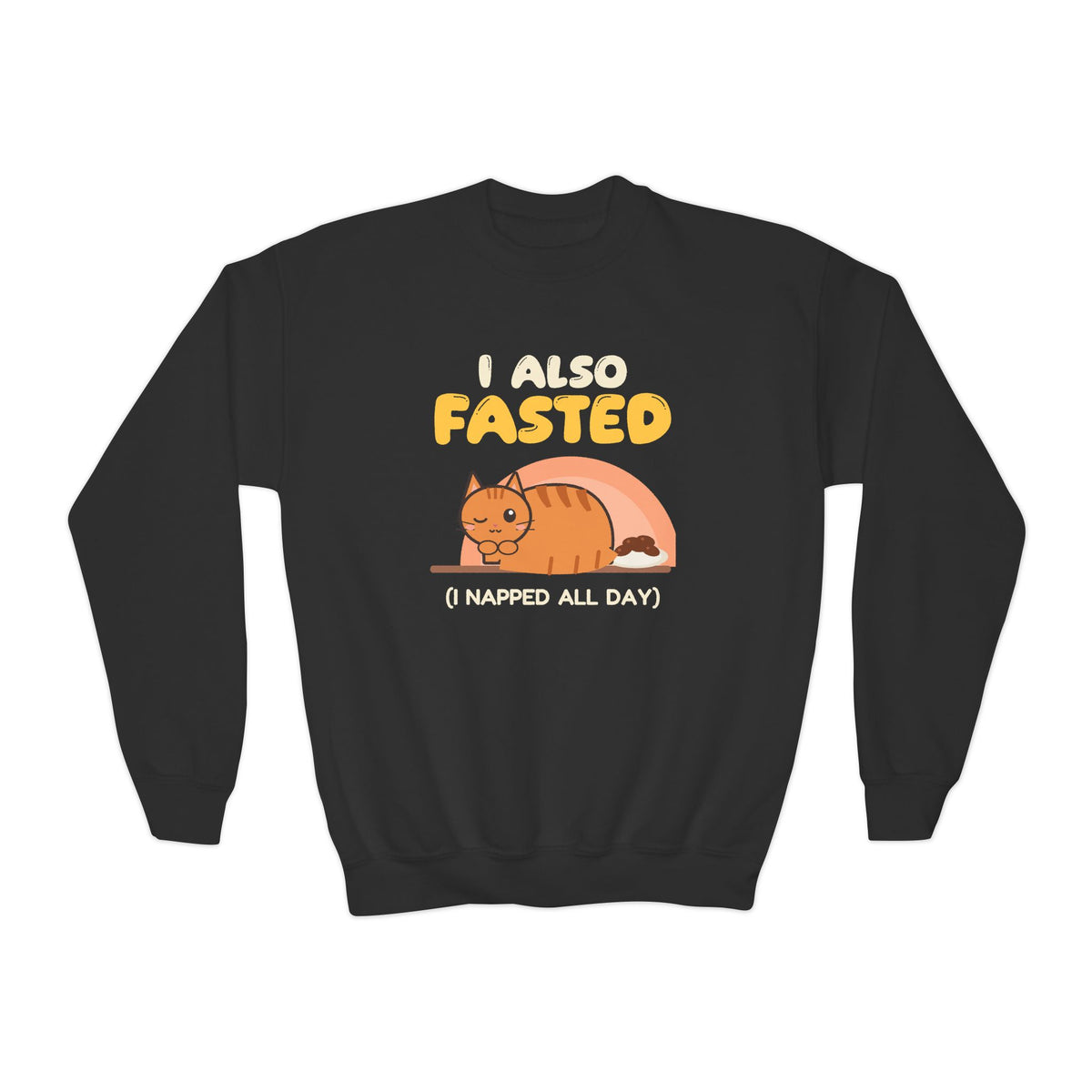 I Also Fasted Kids Sweatshirt in Black – AdabStars