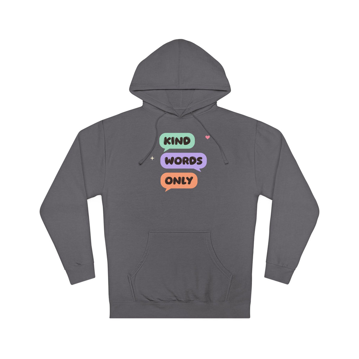 Kind Words Only Islamic Hoodie | Adab Kids Kind Words Only Speech Bubbles Gentle Muslim | AdabStars Islamic Kids Apparel
