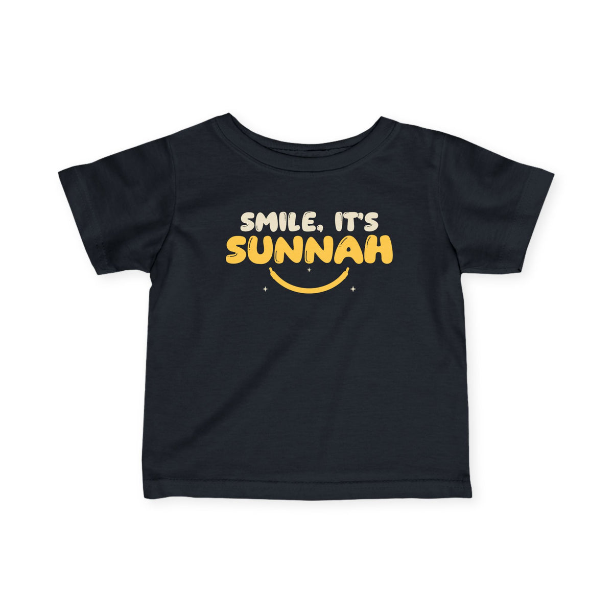 Smile It's Sunnah Islamic Baby T-Shirt in Black – AdabStars