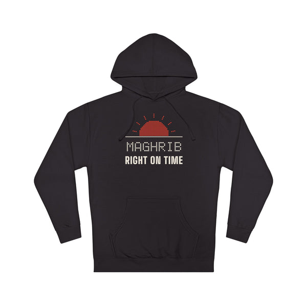 Maghrib: Right on Time Islamic Hoodie in Black – AdabStars