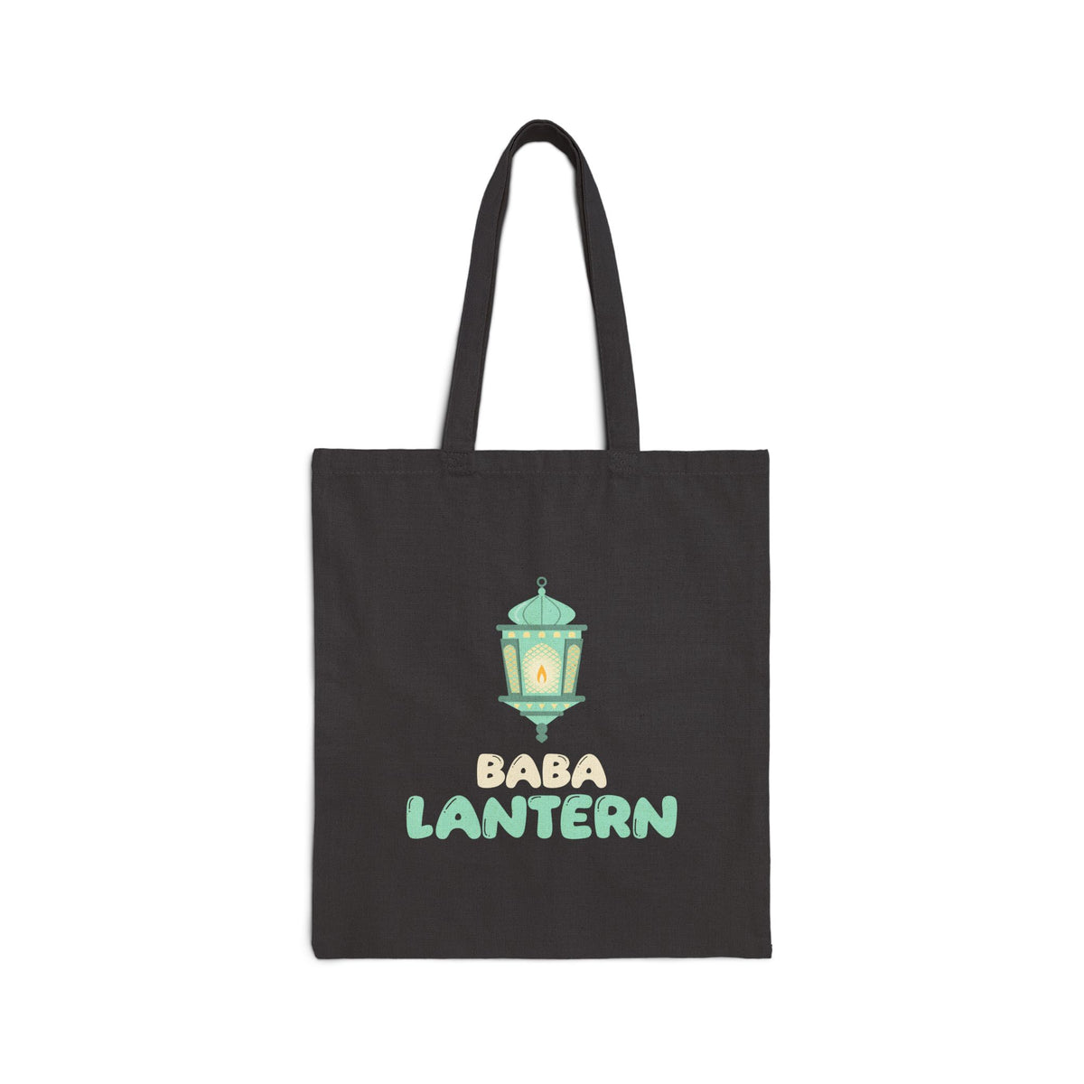 Baba Lantern Canvas Tote Bag in Black, double-sided print – AdabStars