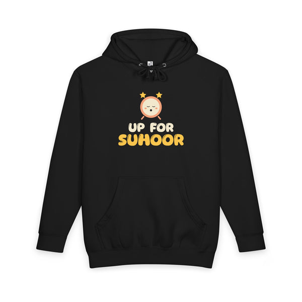 Up For Suhoor Heavyweight Premium Heavyweight Hoodie in Black – AdabStars