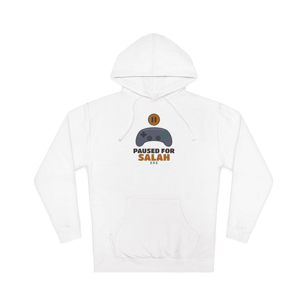 Paused for Salah Islamic Hoodie in White – AdabStars
