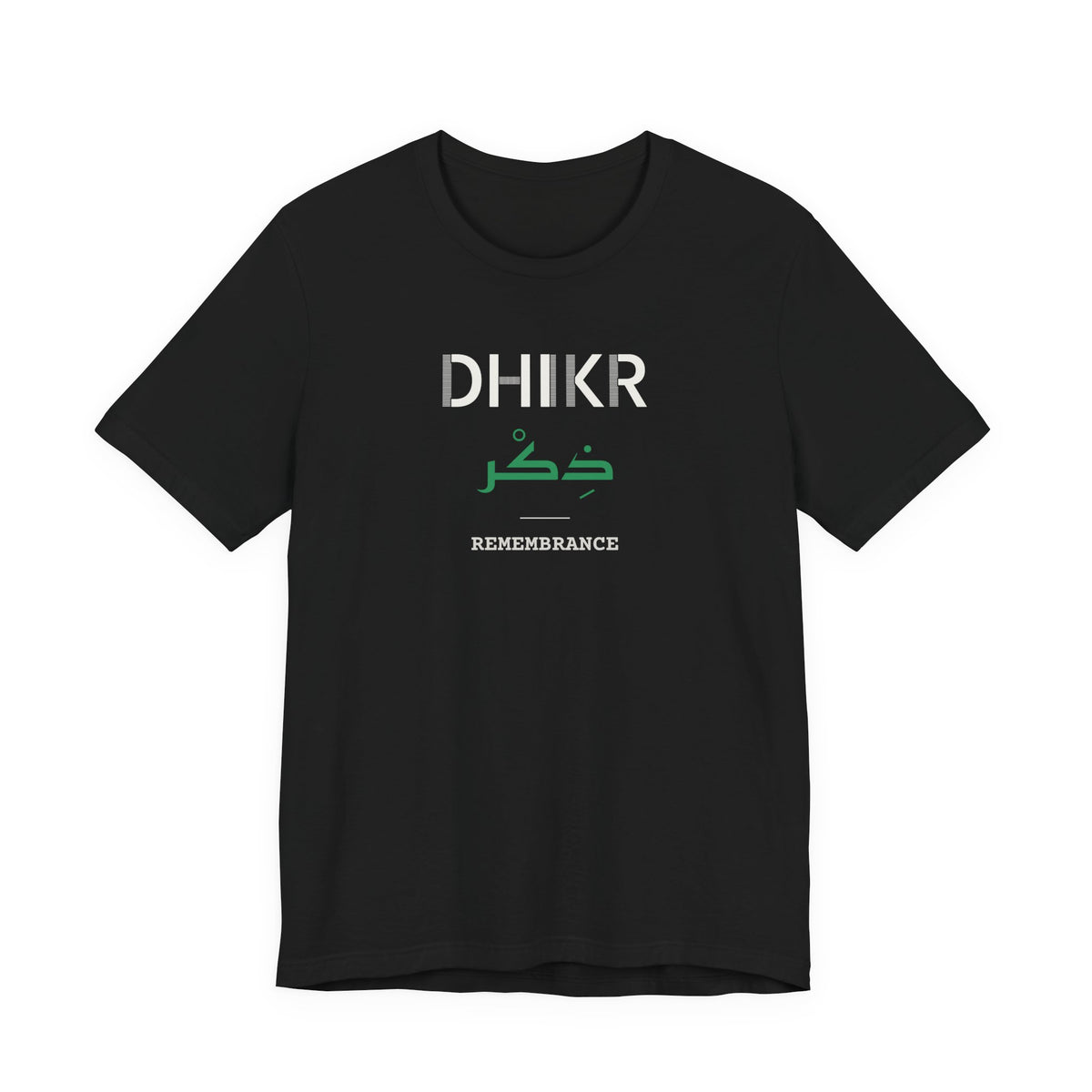 Dhikr Dual Language with English Meaning Islamic Unisex T-Shirt in Black – AdabStars