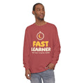 Fast Learner Ramadan Long Sleeve Shirt | Ramadan Kids First Fasting Pun Stopwatch | AdabStars Islamic Kids Apparel