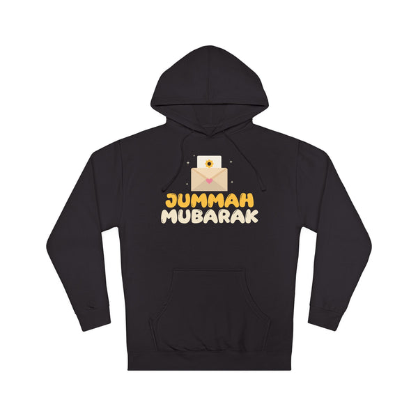 Jummah Mubarak Envelope Islamic Hoodie in Black – AdabStars