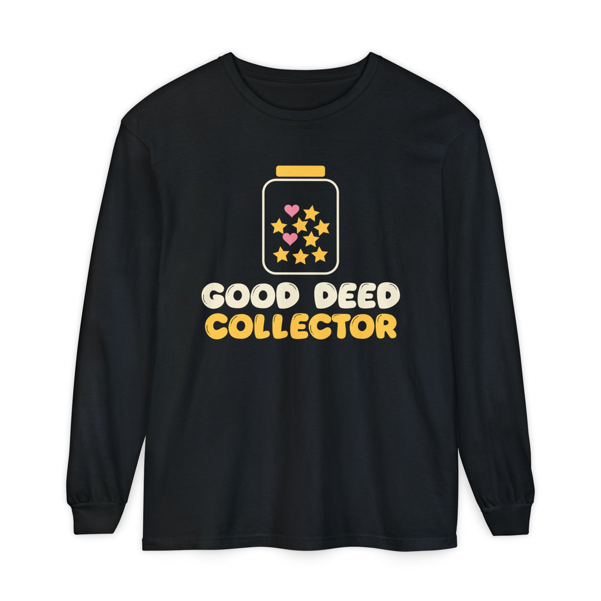 Good Deed Collector Ramadan Long Sleeve Shirt | Ramadan Kids Star Jar Kindness Chart | AdabStars Islamic Kids Apparel
