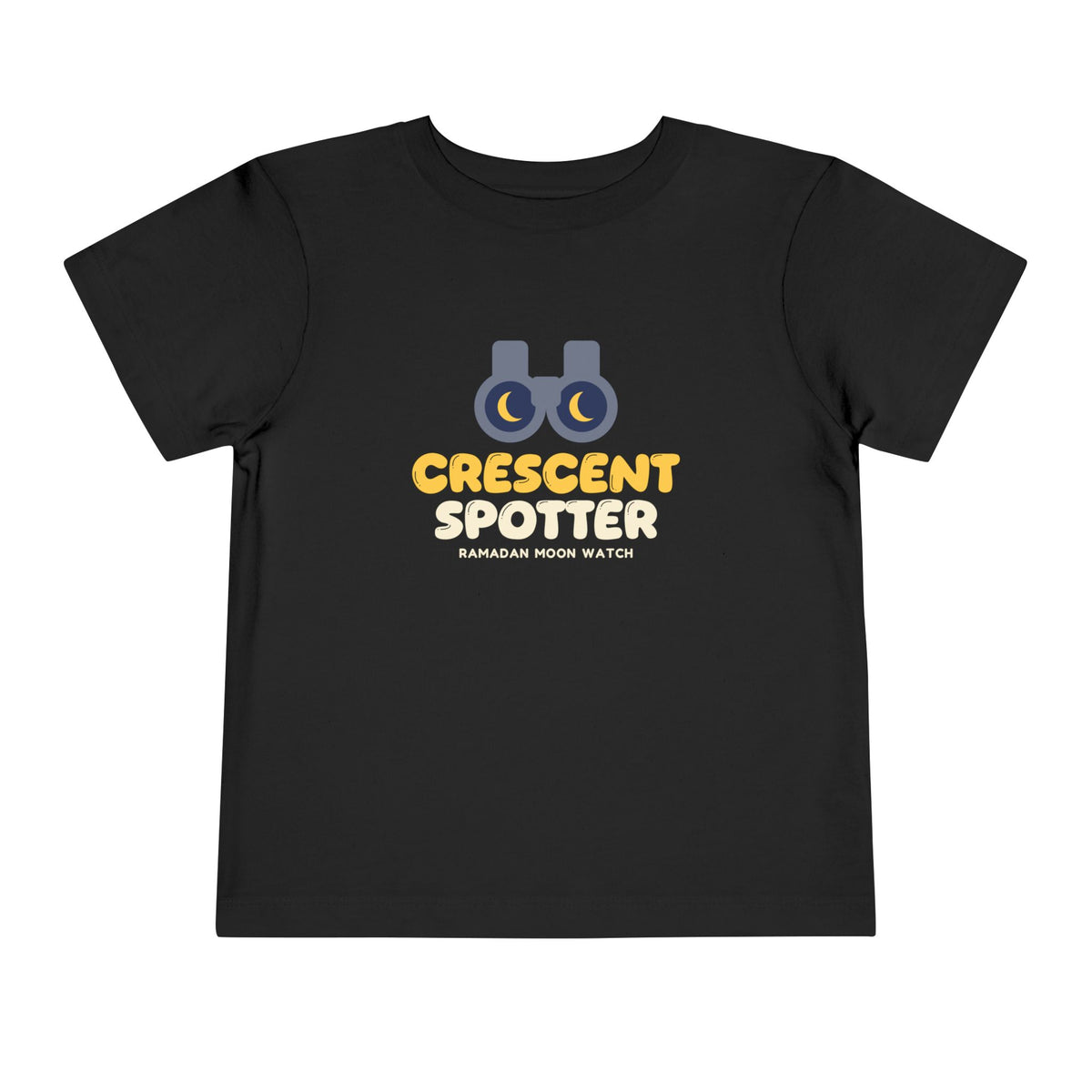 Crescent Spotter Ramadan Toddler Tee | Ramadan Kids Moon Sighting Binoculars | AdabStars Islamic Kids Apparel