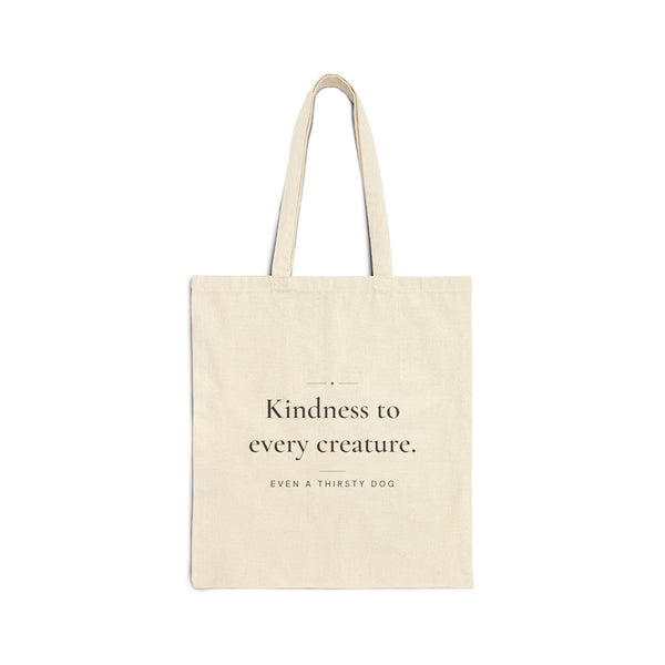 Kindness to every creature Islamic Canvas Tote Bag in Natural, double-sided print – AdabStars