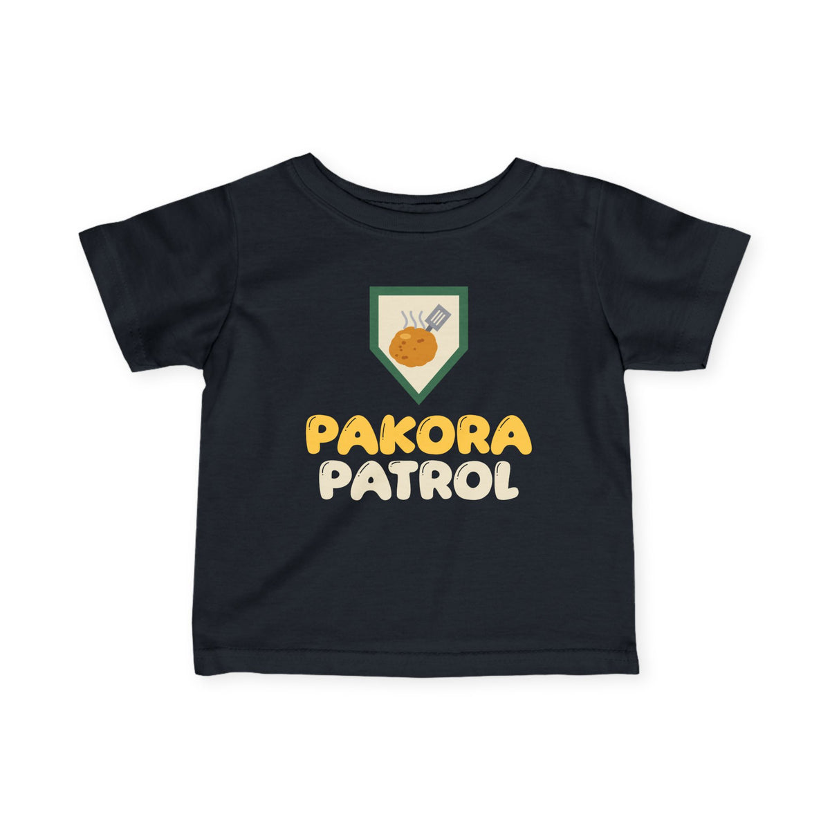 Pakora Patrol Ramadan Baby T-Shirt in Black – AdabStars
