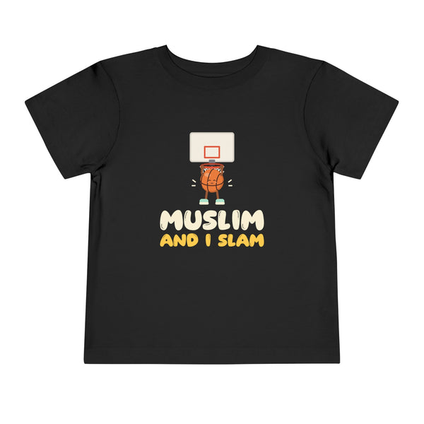 Muslim And I Slam Toddler T-Shirt in Black – AdabStars