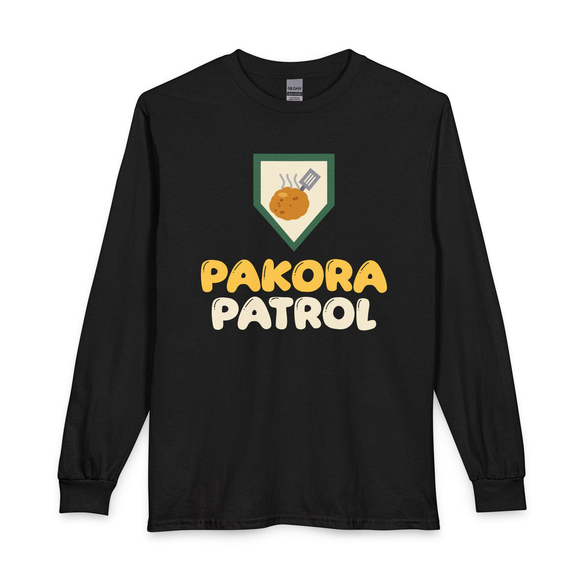 Pakora Patrol Ramadan Long Sleeve Shirt in Black – AdabStars