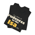 Be Like Isa (AS) Shirt | Prophet Isa (Jesus) Gentleness Story, Qur'an 19:30-32 on the Back | AdabStars