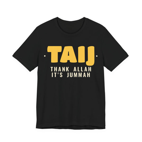 TAIJ It's Jummah Islamic Unisex T-Shirt in Black – AdabStars