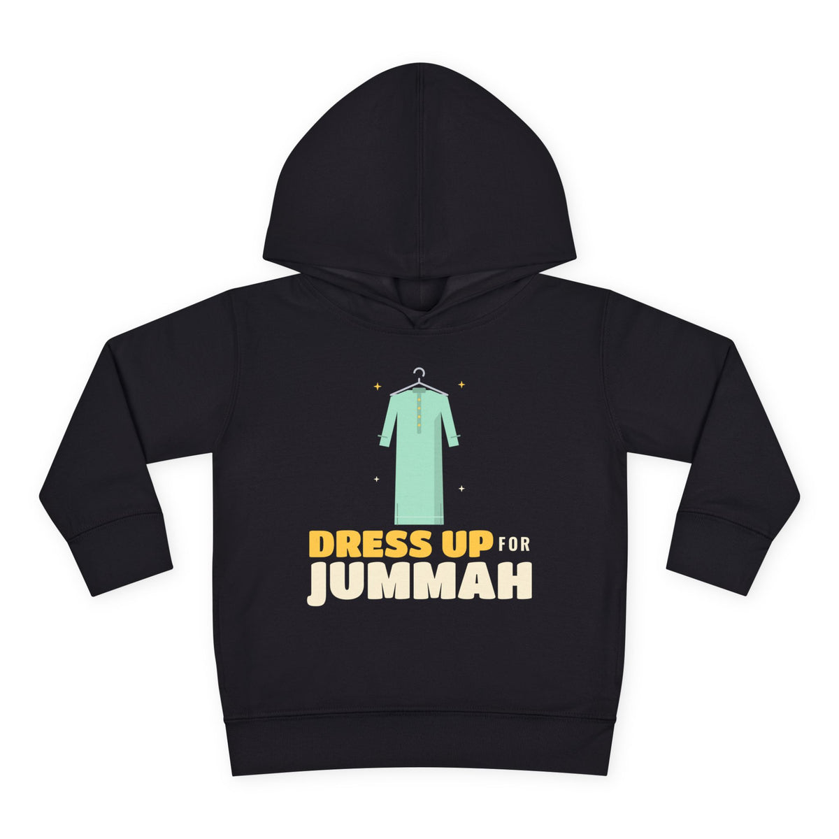 Dress Up for Jummah Islamic Toddler Hoodie in Black – AdabStars
