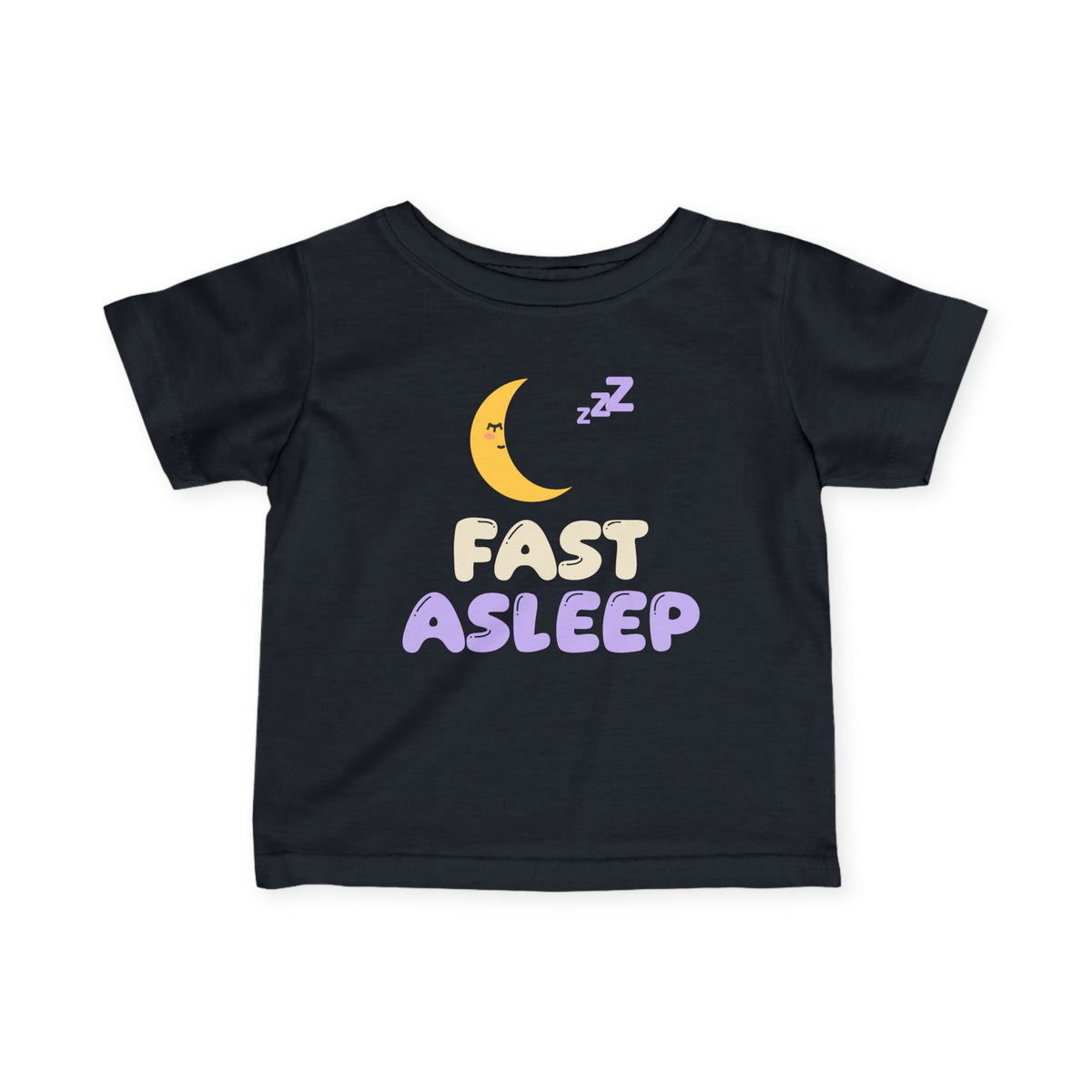 Fast Asleep Baby T-Shirt in Black – AdabStars