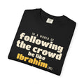 Be Like Ibrahim (AS) Heavyweight Tee | Prophet Ibrahim (Abraham) Truth Story, Qur'an 6:76-79 on the Back | AdabStars