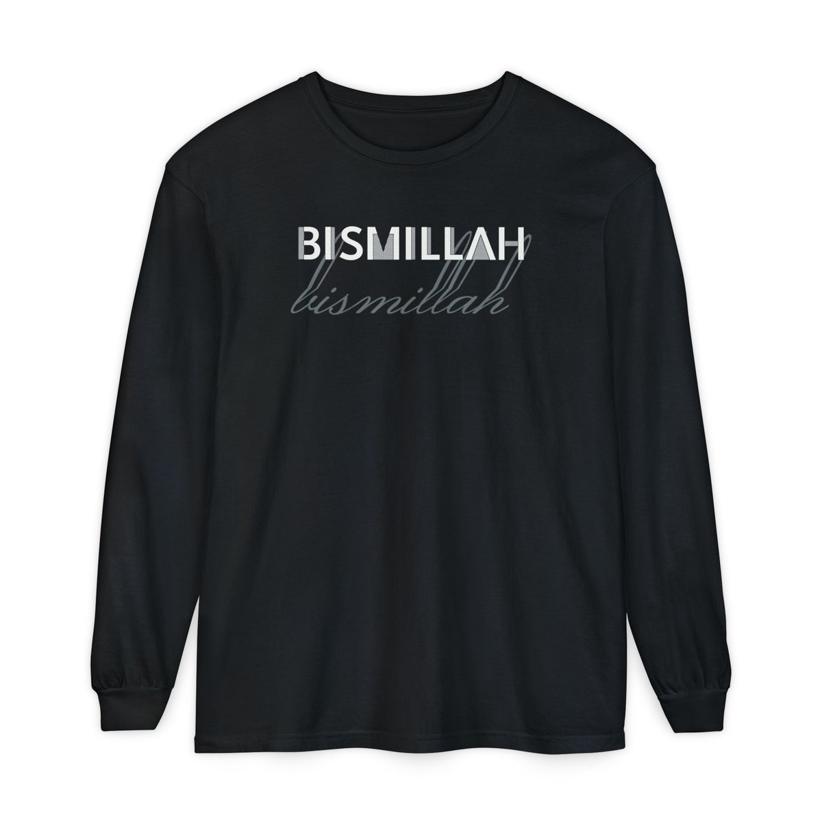 Bismillah Ramadan Long Sleeve Shirt | Islamic In the Name of God Modest Streetwear | AdabStars Islamic Apparel