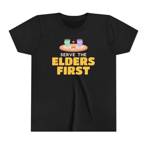 Elders First Kids T-Shirt in Black – AdabStars