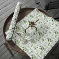 Olive Branch and Leaf  Islamic Gift Wrapping Paper – Watercolor Olive Leaf Design for Eid, Ramadan & Special Occasions back v