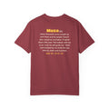 Be Like Musa (AS) Heavyweight Tee | Prophet Musa (Moses) Courage Story, Qur'an 26:61-63 on the Back | AdabStars