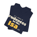 Be Like Isa (AS) Shirt | Prophet Isa (Jesus) Gentleness Story, Qur'an 19:30-32 on the Back | AdabStars