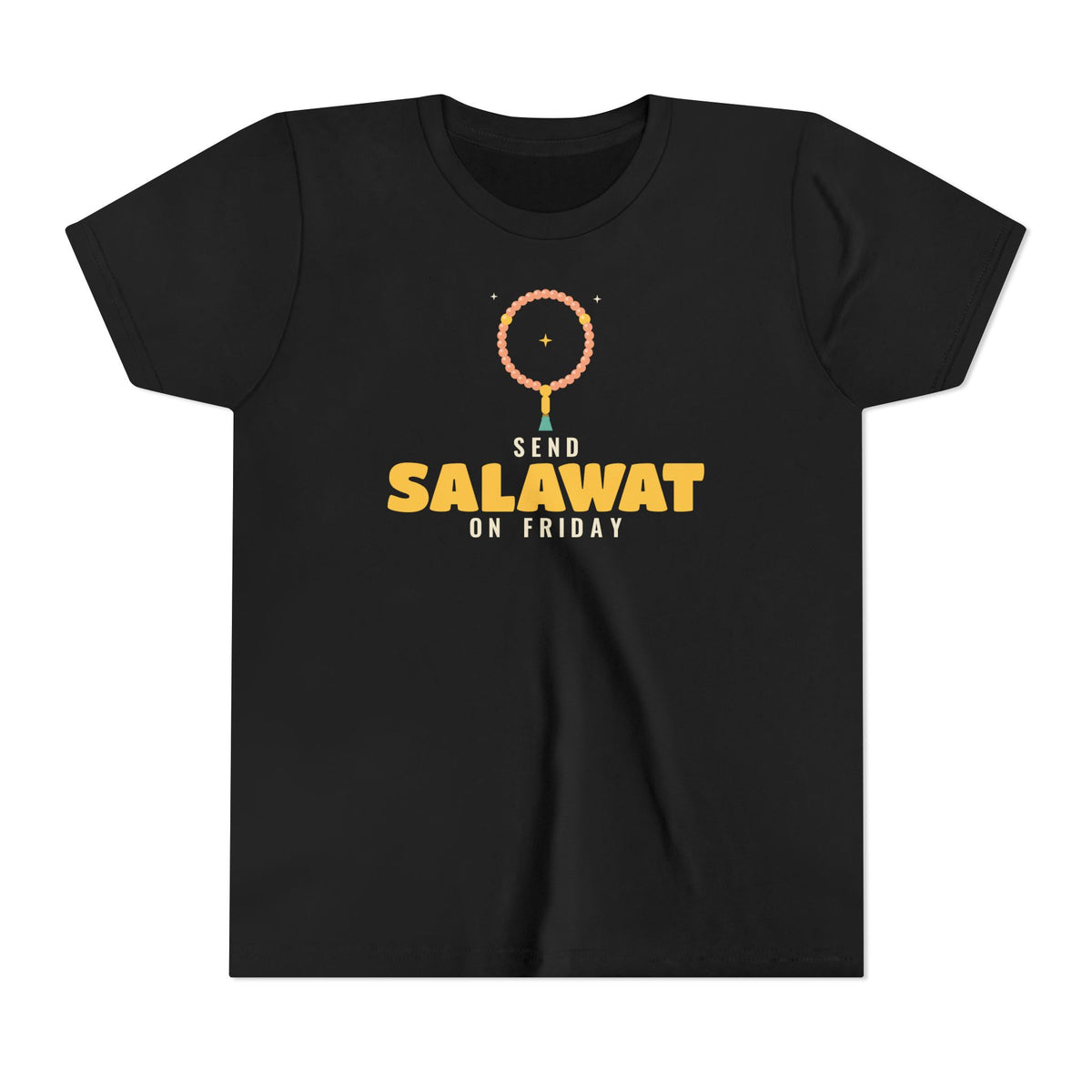 Send Salawat on Friday Islamic Kids T-Shirt in Black – AdabStars