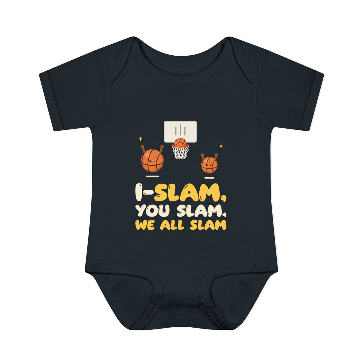 I-Slam, You Slam, We All Slam Muslim Baby Bodysuit in Black – AdabStars