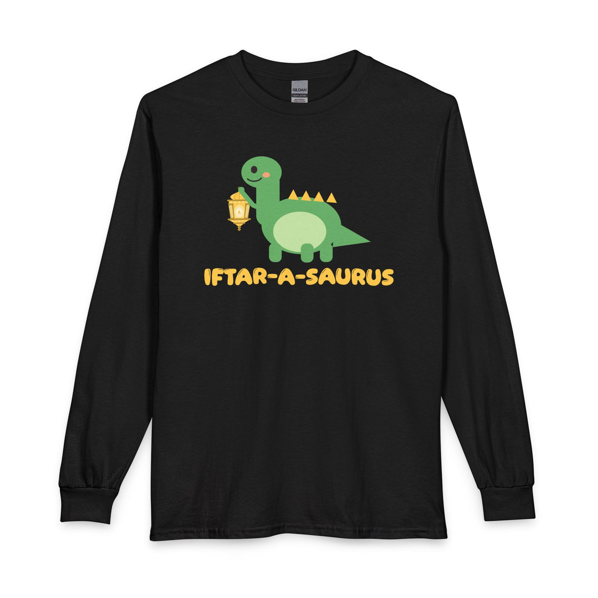 Iftar-A-Saurus Ramadan Long Sleeve Shirt in Black – AdabStars