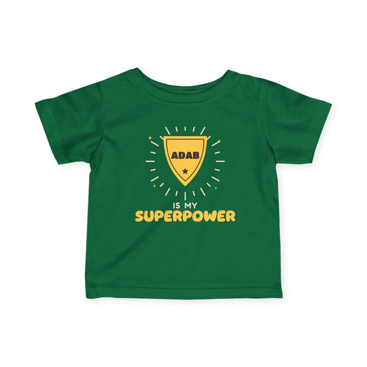 Adab Superpower Islamic Baby T-Shirt in Kelly – AdabStars
