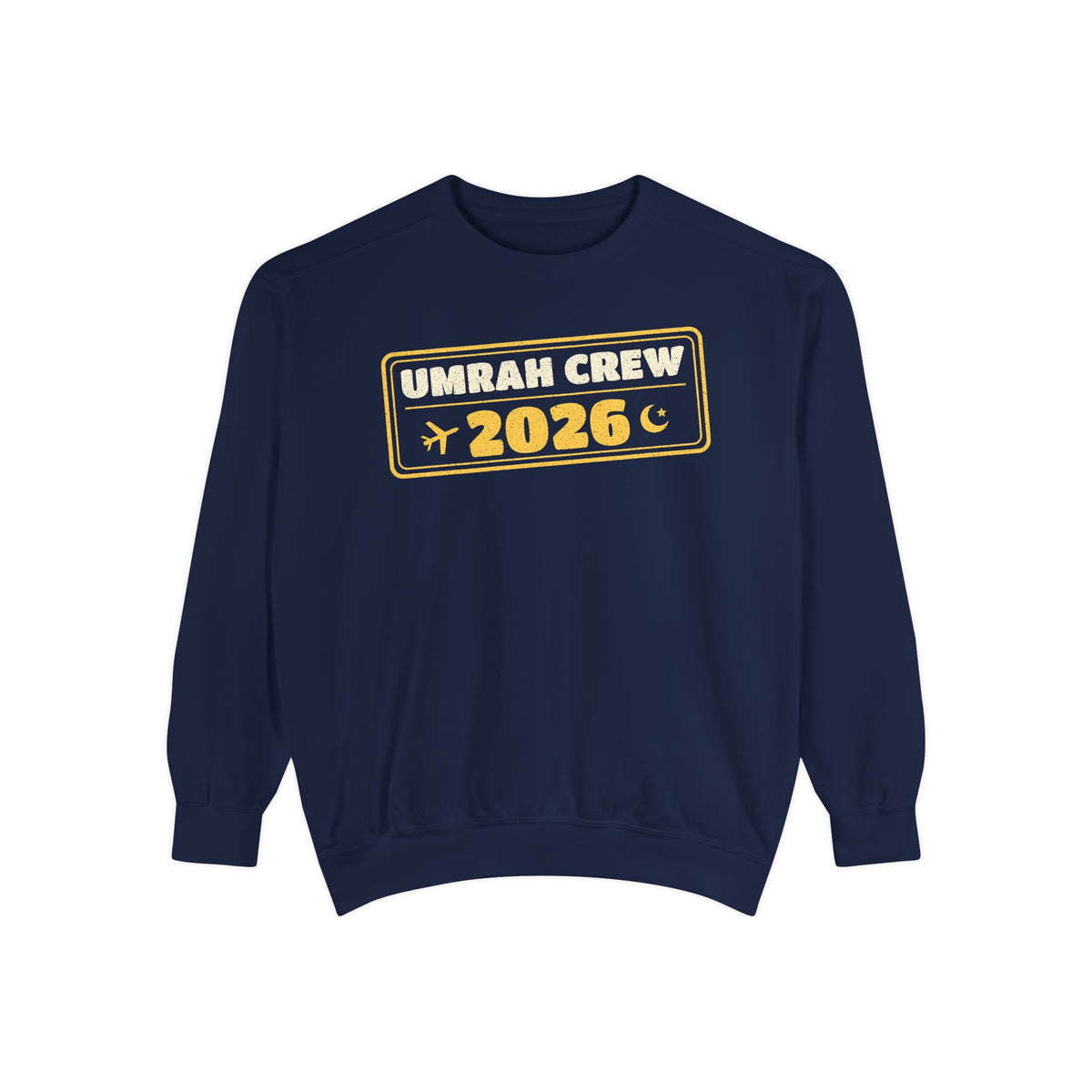 Umrah Crew 2026 Premium Sweatshirt in True Navy – AdabStars