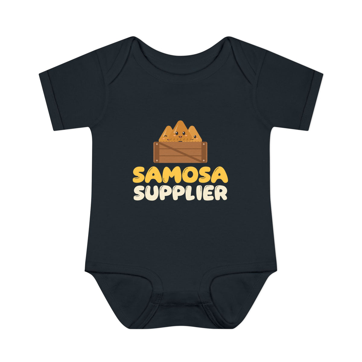 Samosa Supplier Ramadan Baby Bodysuit in Black – AdabStars