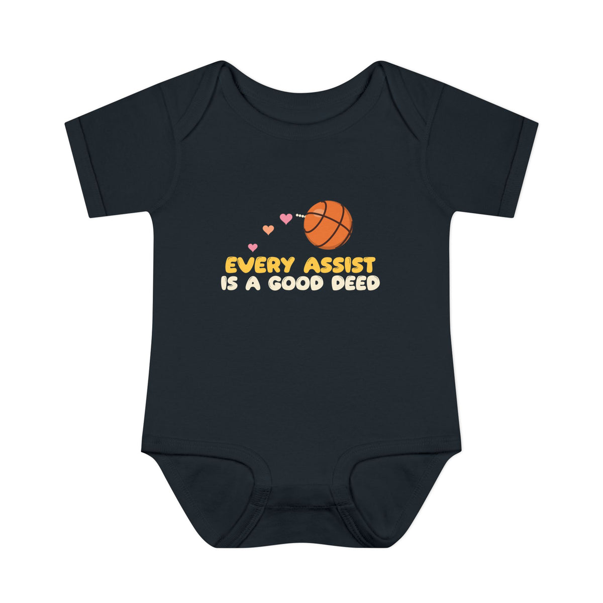 Every Assist Is A Good Deed Muslim Baby Bodysuit in Black – AdabStars