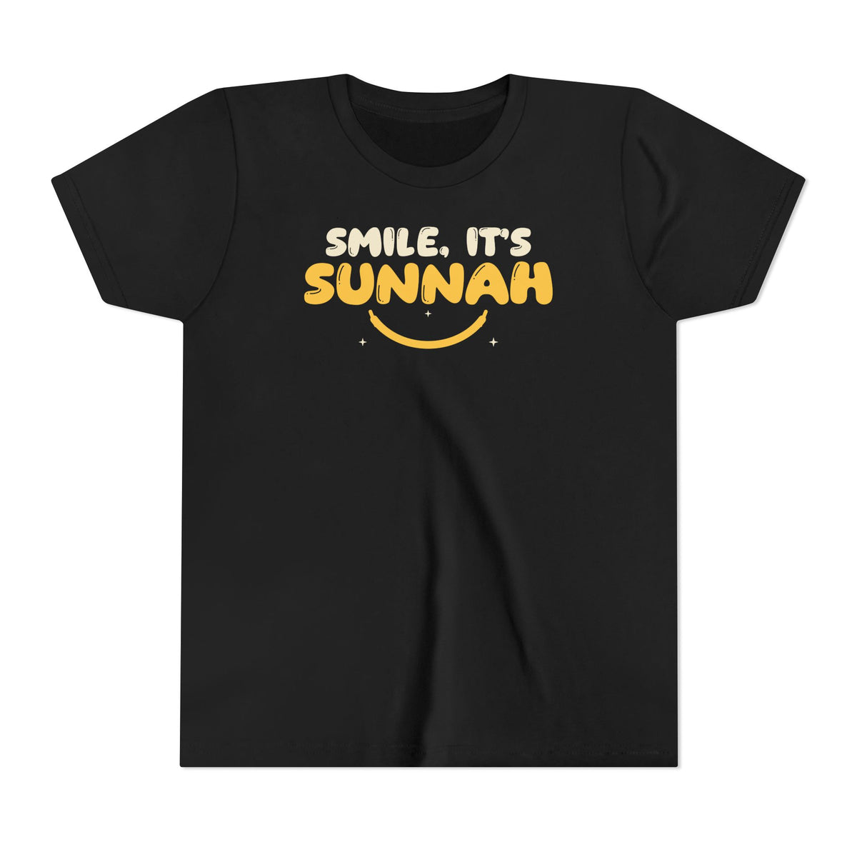 Smile It's Sunnah Islamic Kids T-Shirt in Black – AdabStars